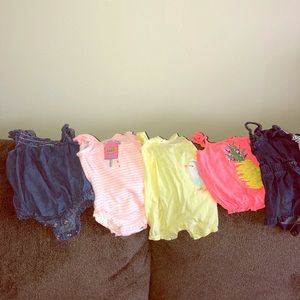NB & 0-3 month summer clothes for baby girl
